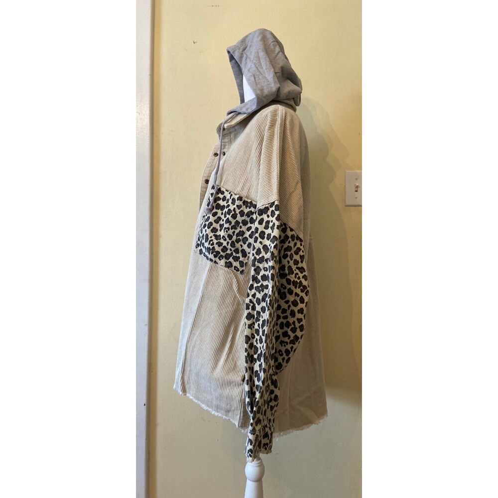 OLI HALI TOP OLI & HALI shirt Oli and Hali long sleeve snap down pockets boho SM - Picture 5 of 12